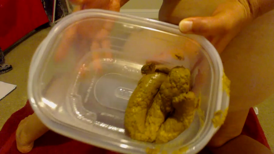Hot Poop in a plastic container