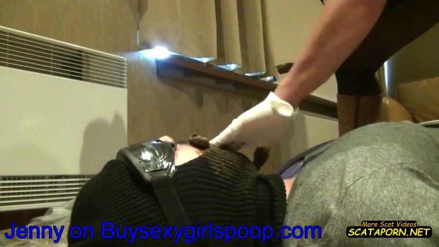 Amateurs Jenny have made a toiletslave experience for a customer