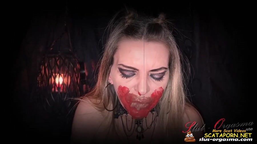SlutOrgasma – bloody scat dinner of a satanic witch – Amateurs